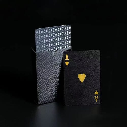 Cartas de pocker negras